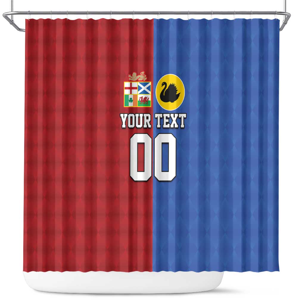 Custom British Lions Australia Western Force Shower Curtain Sporty Style