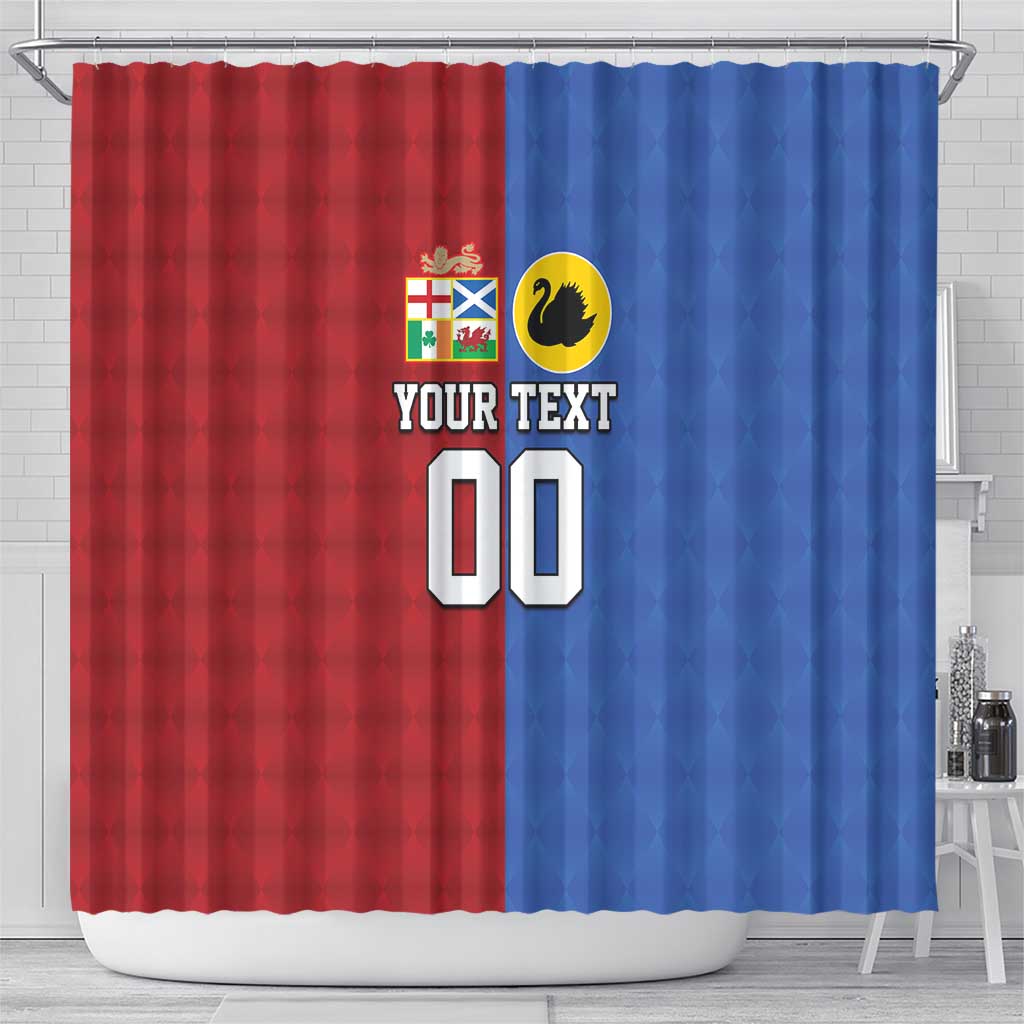 Custom British Lions Australia Western Force Shower Curtain Sporty Style