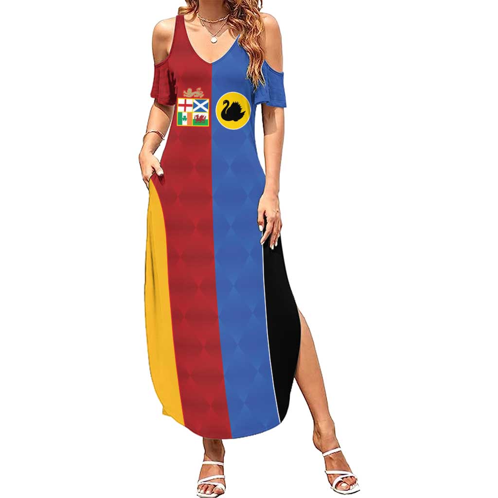 Custom British Lions Australia Western Force Summer Maxi Dress Sporty Style