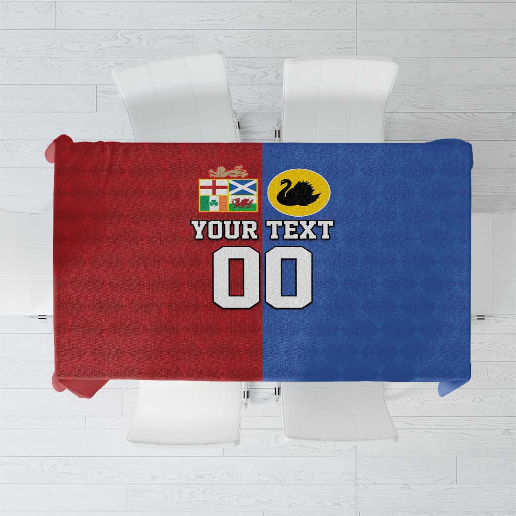 Custom British Lions Australia Western Force Tablecloth Sporty Style