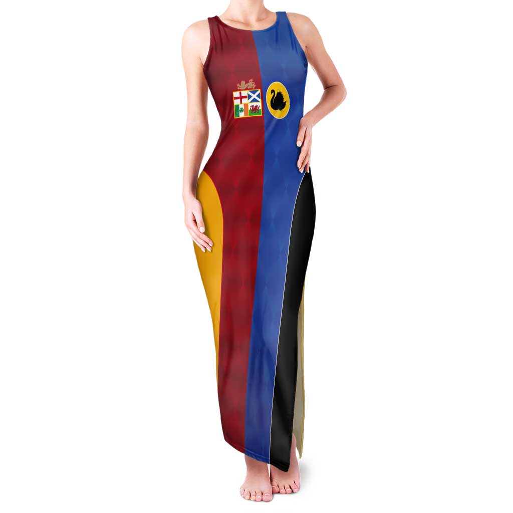 Custom British Lions Australia Western Force Tank Maxi Dress Sporty Style