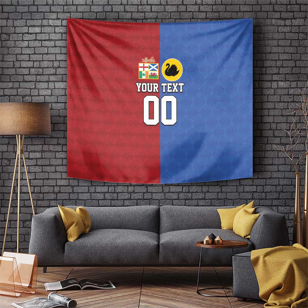 Custom British Lions Australia Western Force Tapestry Sporty Style