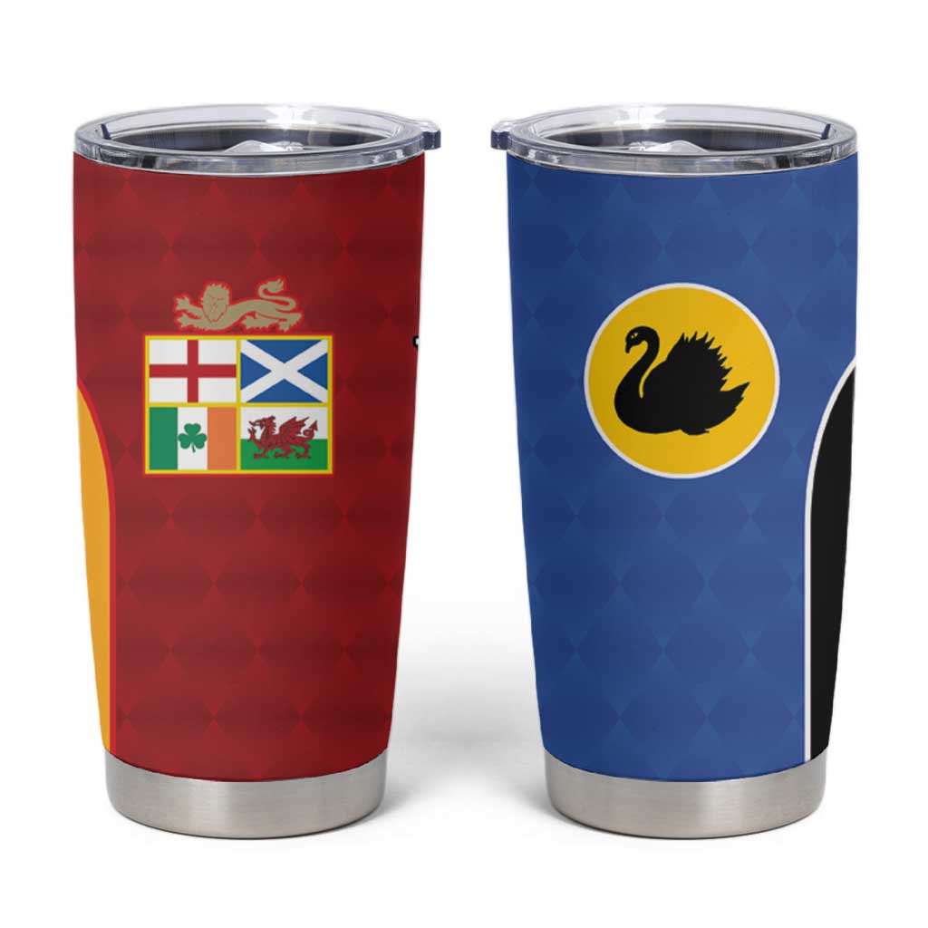 Custom British Lions Australia Western Force Tumbler Cup Sporty Style