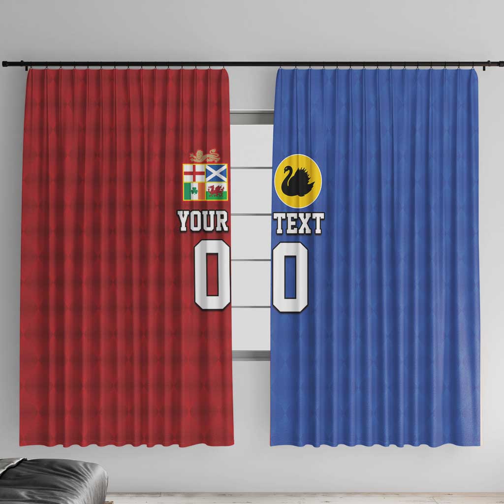 Custom British Lions Australia Western Force Window Curtain Sporty Style