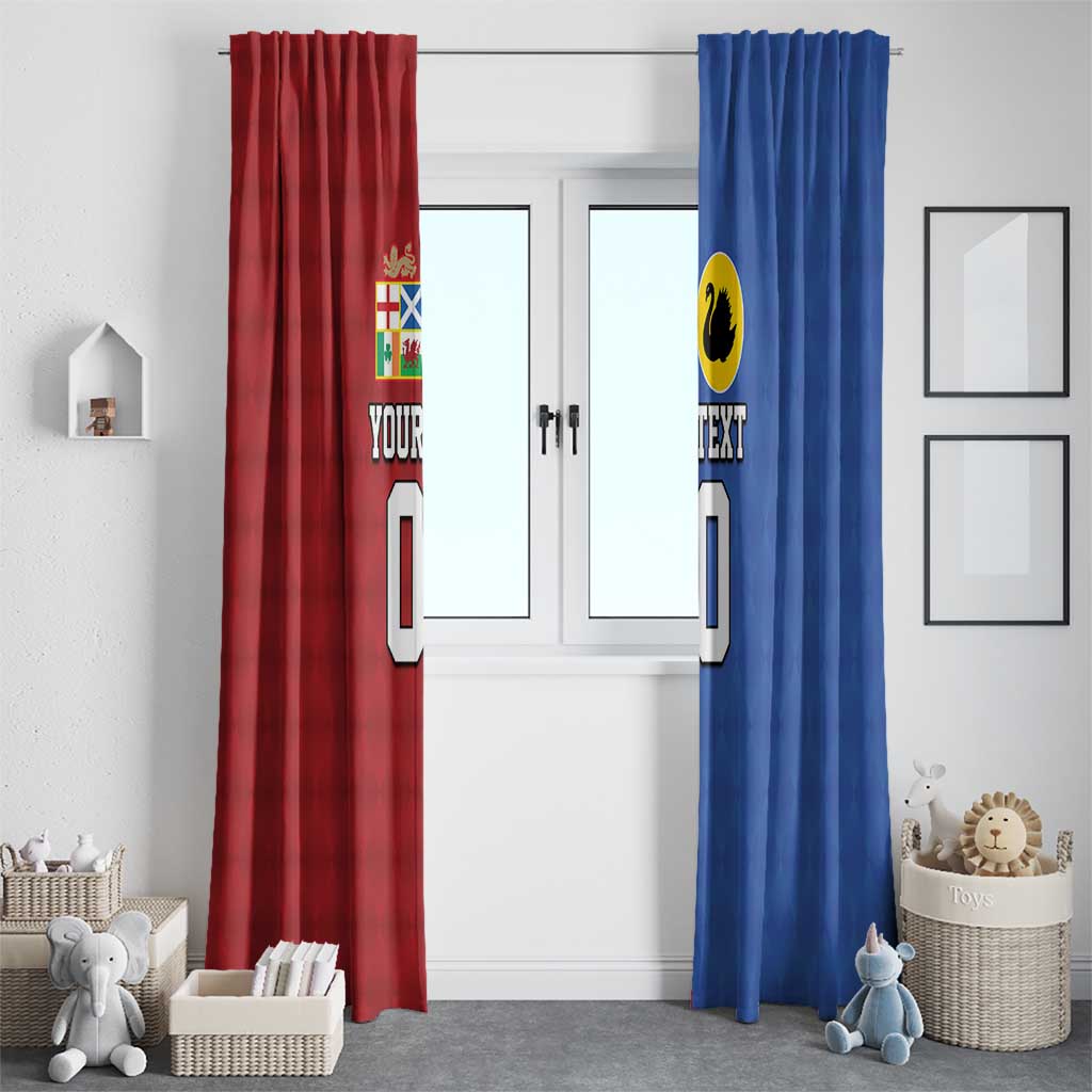 Custom British Lions Australia Western Force Window Curtain Sporty Style