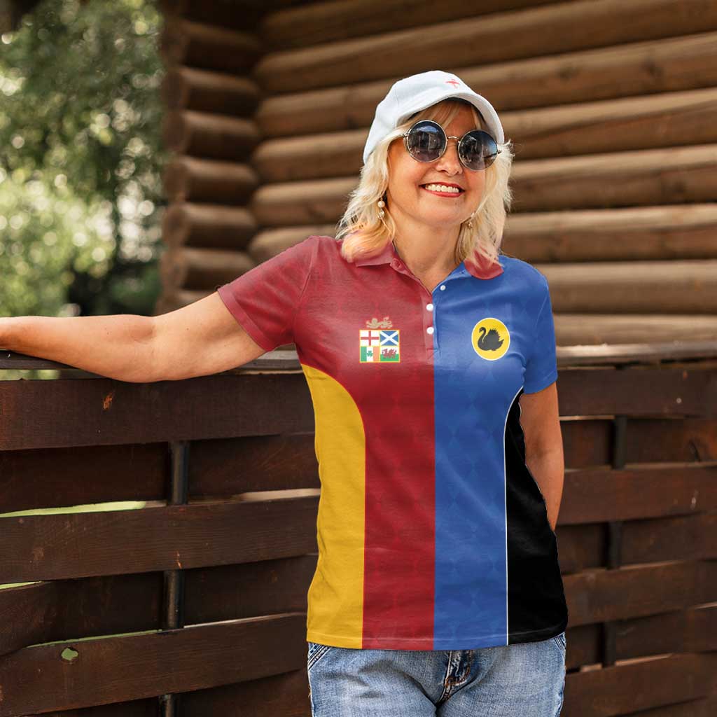 Custom British Lions Australia Western Force Women Polo Shirt Sporty Style