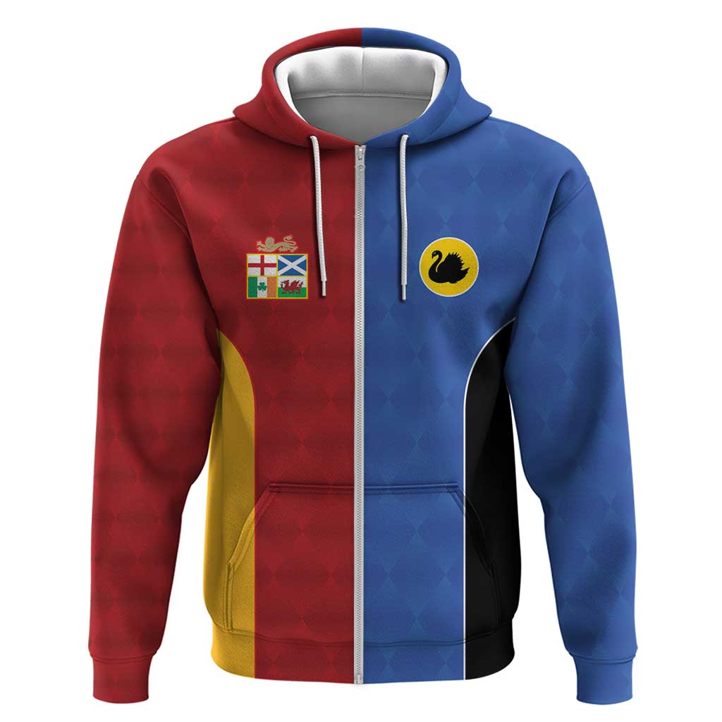 Custom British Lions Australia Western Force Zip Hoodie Sporty Style