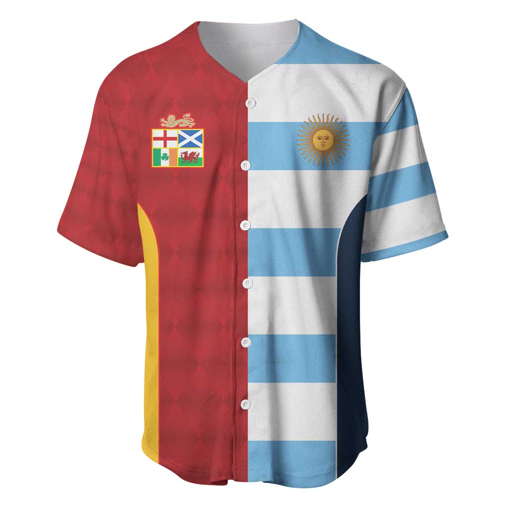 Custom British Lions-Argentina Baseball Jersey Sporty Style