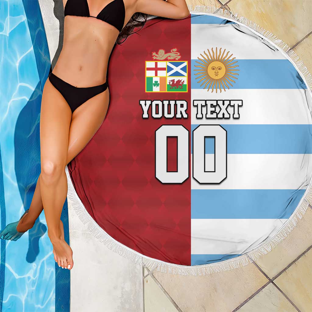 Custom British Lions-Argentina Beach Blanket Sporty Style