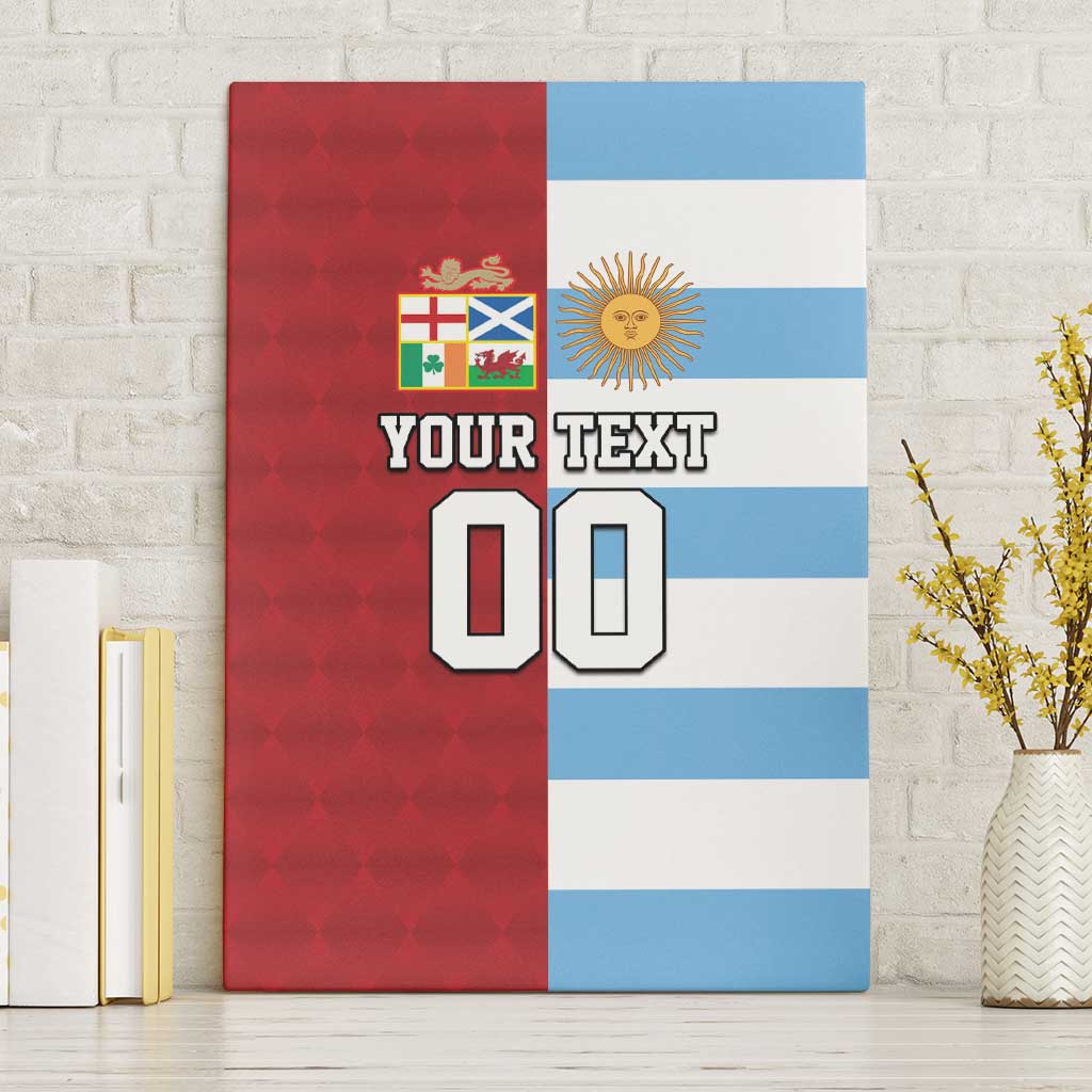 Custom British Lions-Argentina Canvas Wall Art Sporty Style
