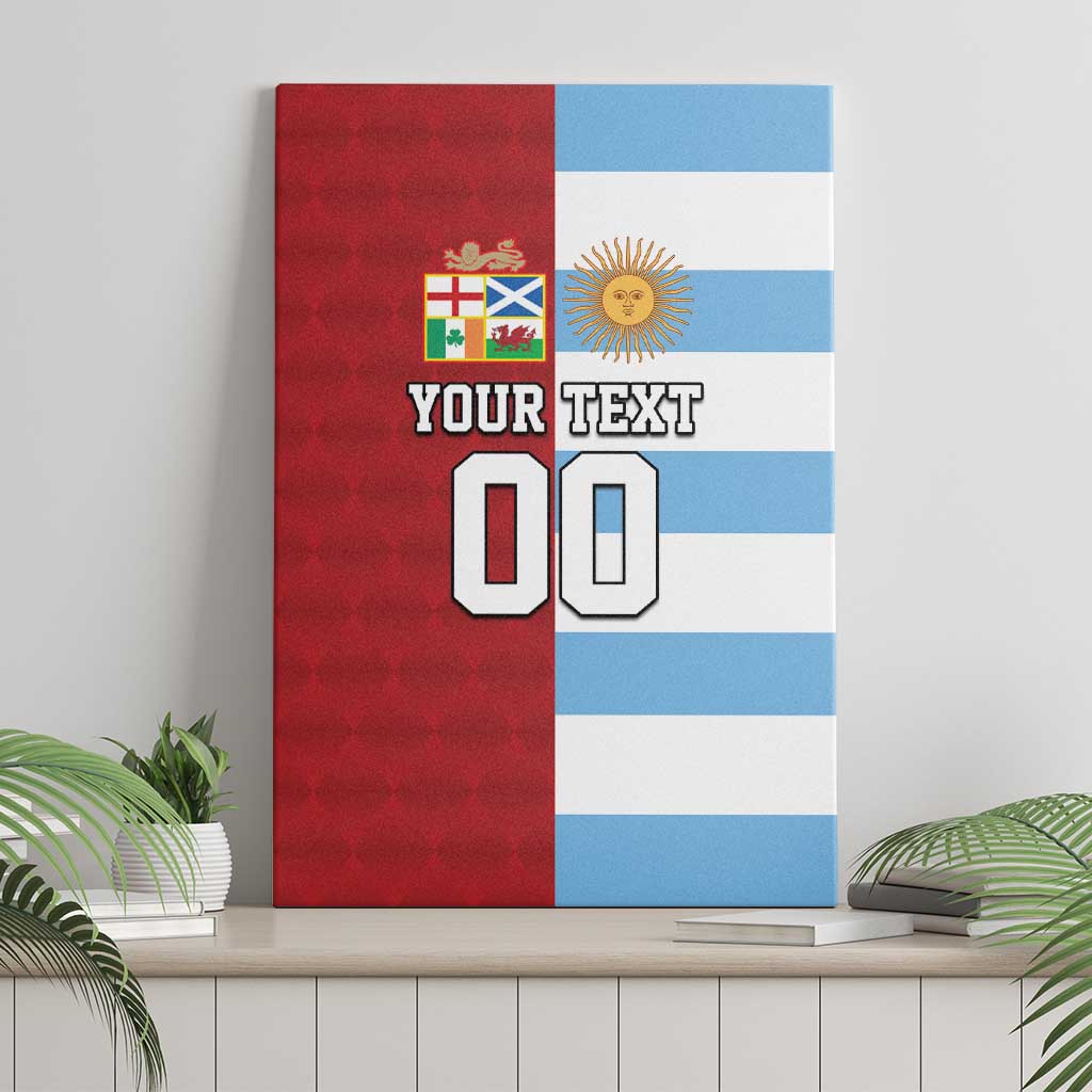 Custom British Lions-Argentina Canvas Wall Art Sporty Style
