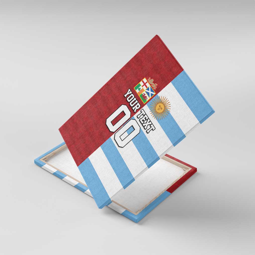 Custom British Lions-Argentina Canvas Wall Art Sporty Style