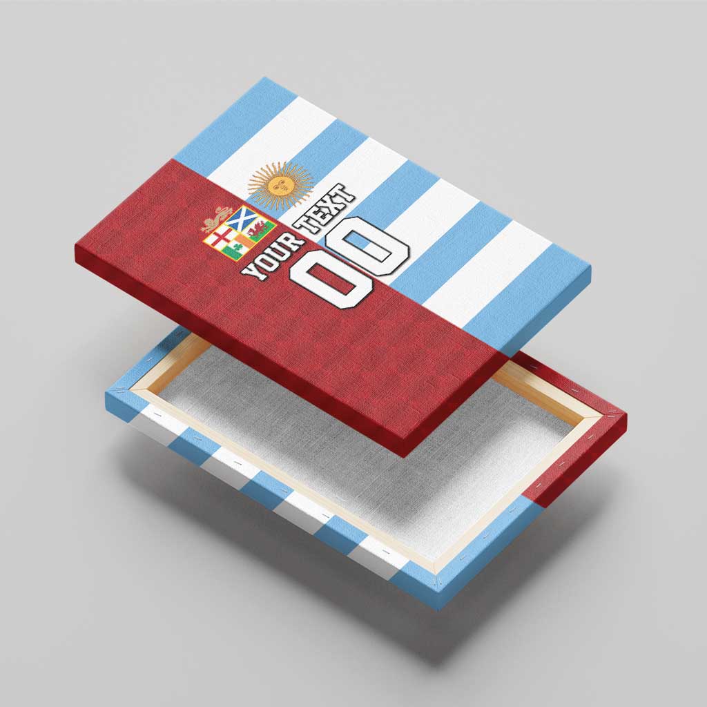 Custom British Lions-Argentina Canvas Wall Art Sporty Style