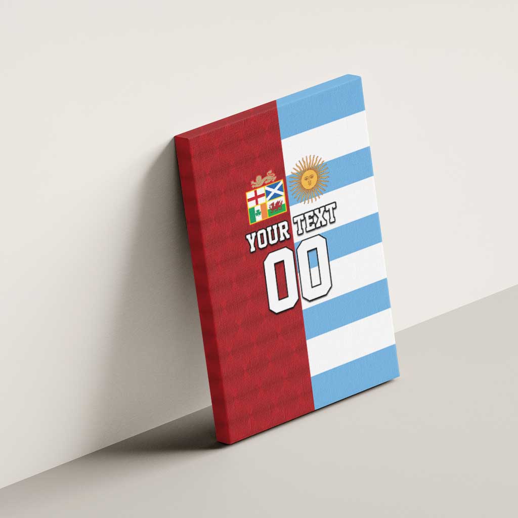 Custom British Lions-Argentina Canvas Wall Art Sporty Style