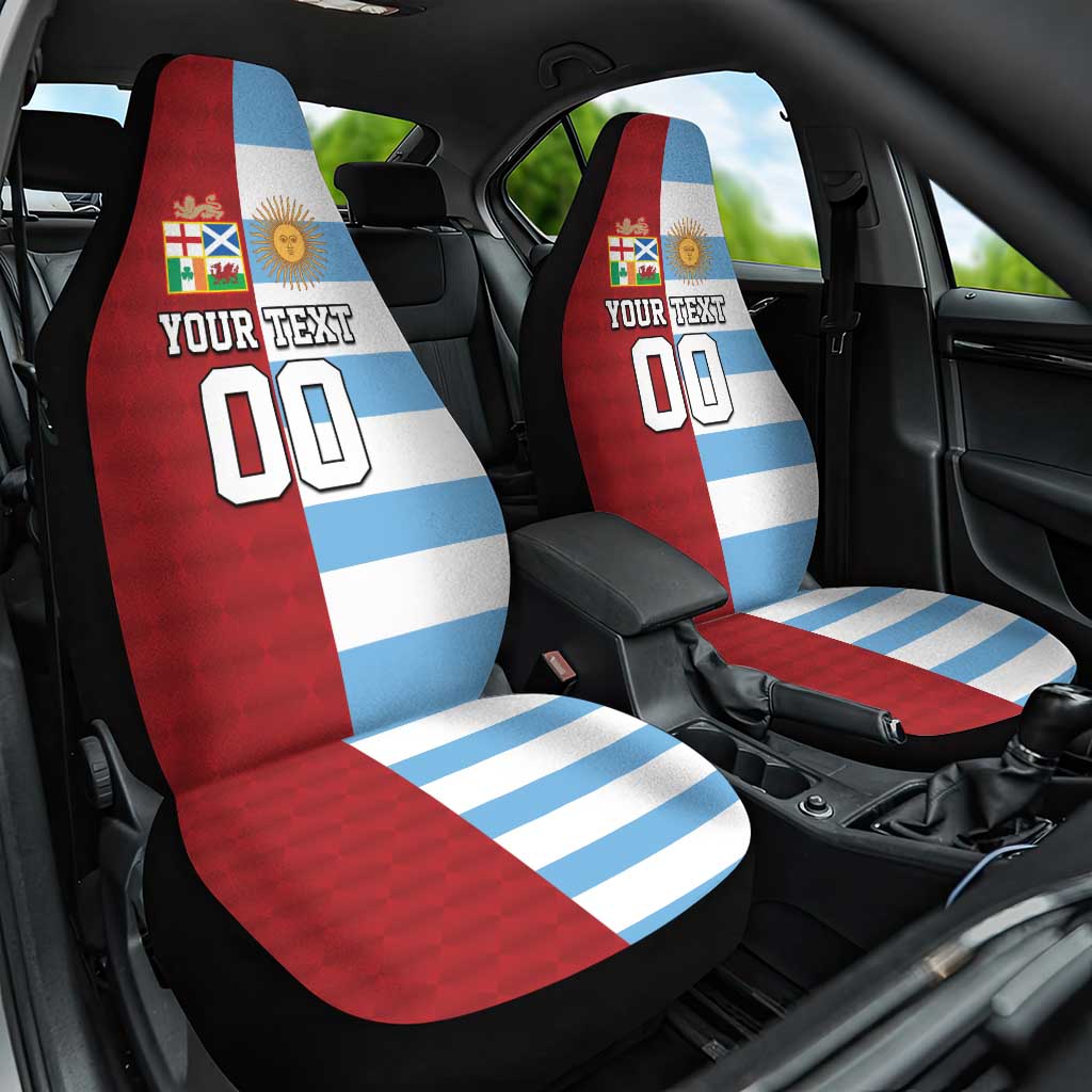 Custom British Lions-Argentina Car Seat Cover Sporty Style