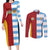 Custom British Lions-Argentina Couples Matching Long Sleeve Bodycon Dress and Long Sleeve Button Shirt Sporty Style