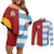 Custom British Lions-Argentina Couples Matching Off Shoulder Short Dress and Long Sleeve Button Shirt Sporty Style
