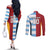 Custom British Lions-Argentina Couples Matching Off The Shoulder Long Sleeve Dress and Long Sleeve Button Shirt Sporty Style