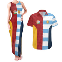 Custom British Lions-Argentina Couples Matching Tank Maxi Dress and Hawaiian Shirt Sporty Style