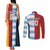 Custom British Lions-Argentina Couples Matching Tank Maxi Dress and Long Sleeve Button Shirt Sporty Style