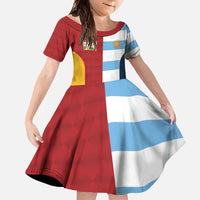 Custom British Lions-Argentina Family Matching Mermaid Dress and Hawaiian Shirt Sporty Style