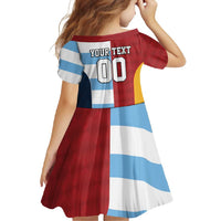 Custom British Lions-Argentina Family Matching Mermaid Dress and Hawaiian Shirt Sporty Style