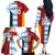 Custom British Lions-Argentina Family Matching Off The Shoulder Long Sleeve Dress and Hawaiian Shirt Sporty Style
