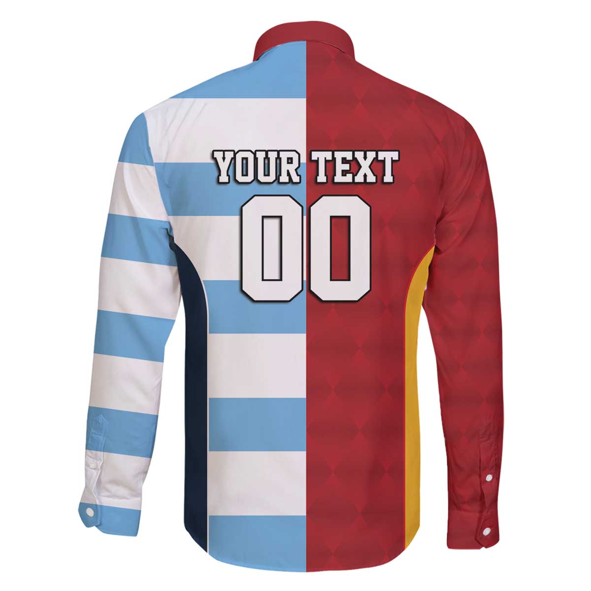 Custom British Lions-Argentina Family Matching Off The Shoulder Long Sleeve Dress and Hawaiian Shirt Sporty Style