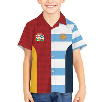 Custom British Lions-Argentina Family Matching Off The Shoulder Long Sleeve Dress and Hawaiian Shirt Sporty Style