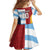 Custom British Lions-Argentina Family Matching Off Shoulder Maxi Dress and Hawaiian Shirt Sporty Style