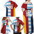 Custom British Lions-Argentina Family Matching Off Shoulder Maxi Dress and Hawaiian Shirt Sporty Style