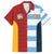 Custom British Lions-Argentina Family Matching Off Shoulder Maxi Dress and Hawaiian Shirt Sporty Style
