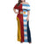 Custom British Lions-Argentina Family Matching Off Shoulder Maxi Dress and Hawaiian Shirt Sporty Style