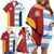 Custom British Lions-Argentina Family Matching Off Shoulder Short Dress and Hawaiian Shirt Sporty Style