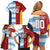 Custom British Lions-Argentina Family Matching Off Shoulder Short Dress and Hawaiian Shirt Sporty Style