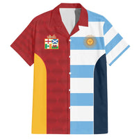 Custom British Lions-Argentina Family Matching Off Shoulder Short Dress and Hawaiian Shirt Sporty Style