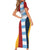 Custom British Lions-Argentina Family Matching Short Sleeve Bodycon Dress and Hawaiian Shirt Sporty Style
