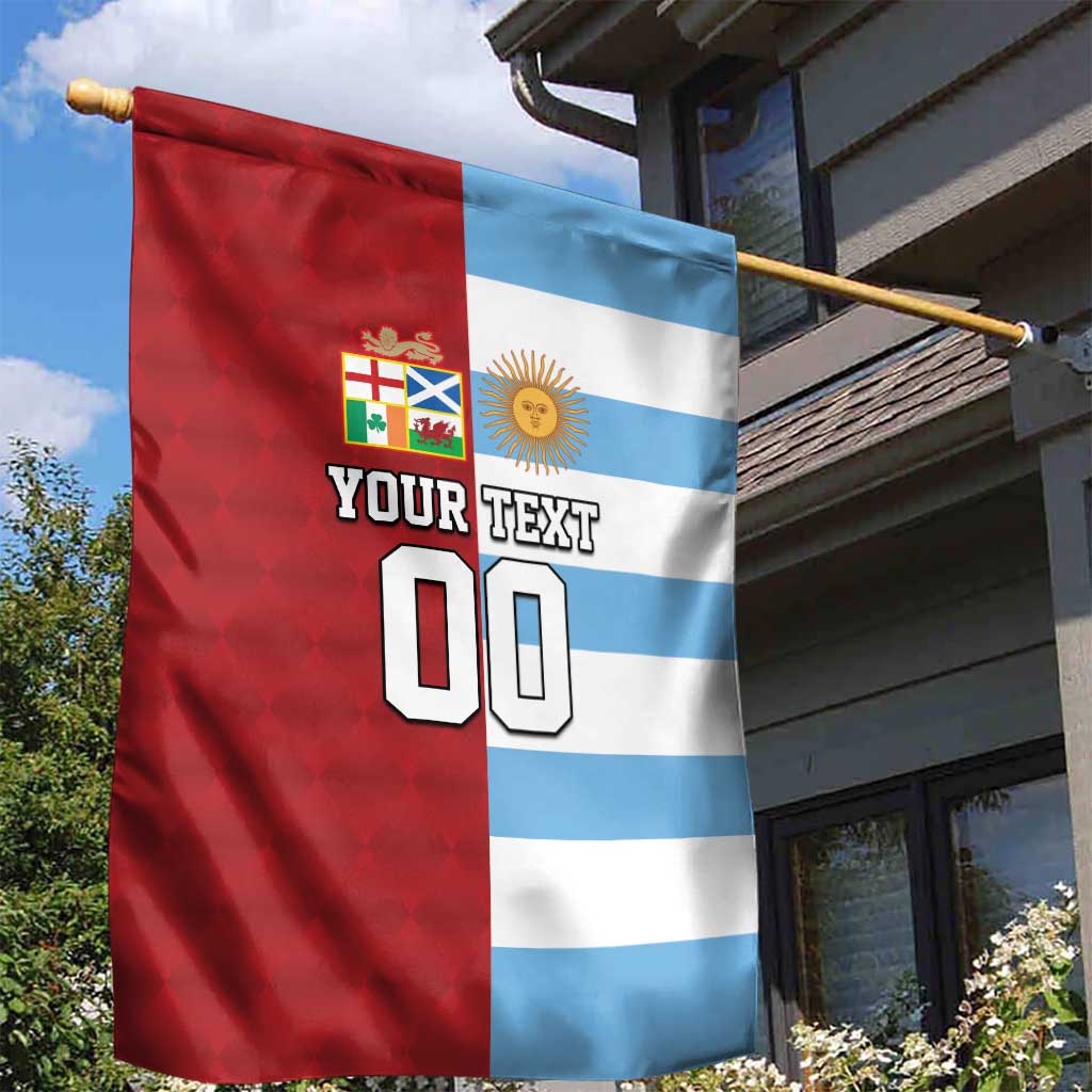 Custom British Lions-Argentina Garden Flag Sporty Style