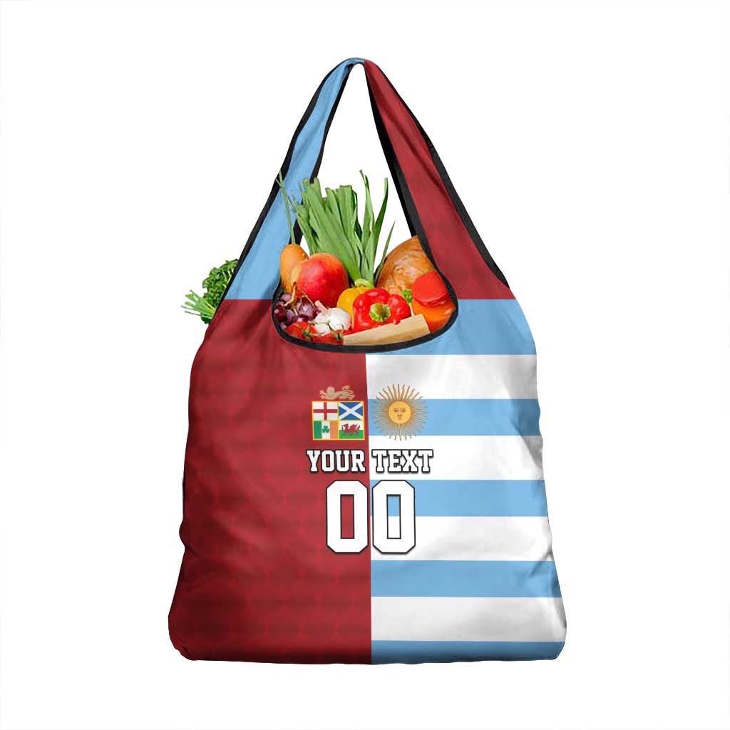 Custom British Lions-Argentina Grocery Bag Sporty Style