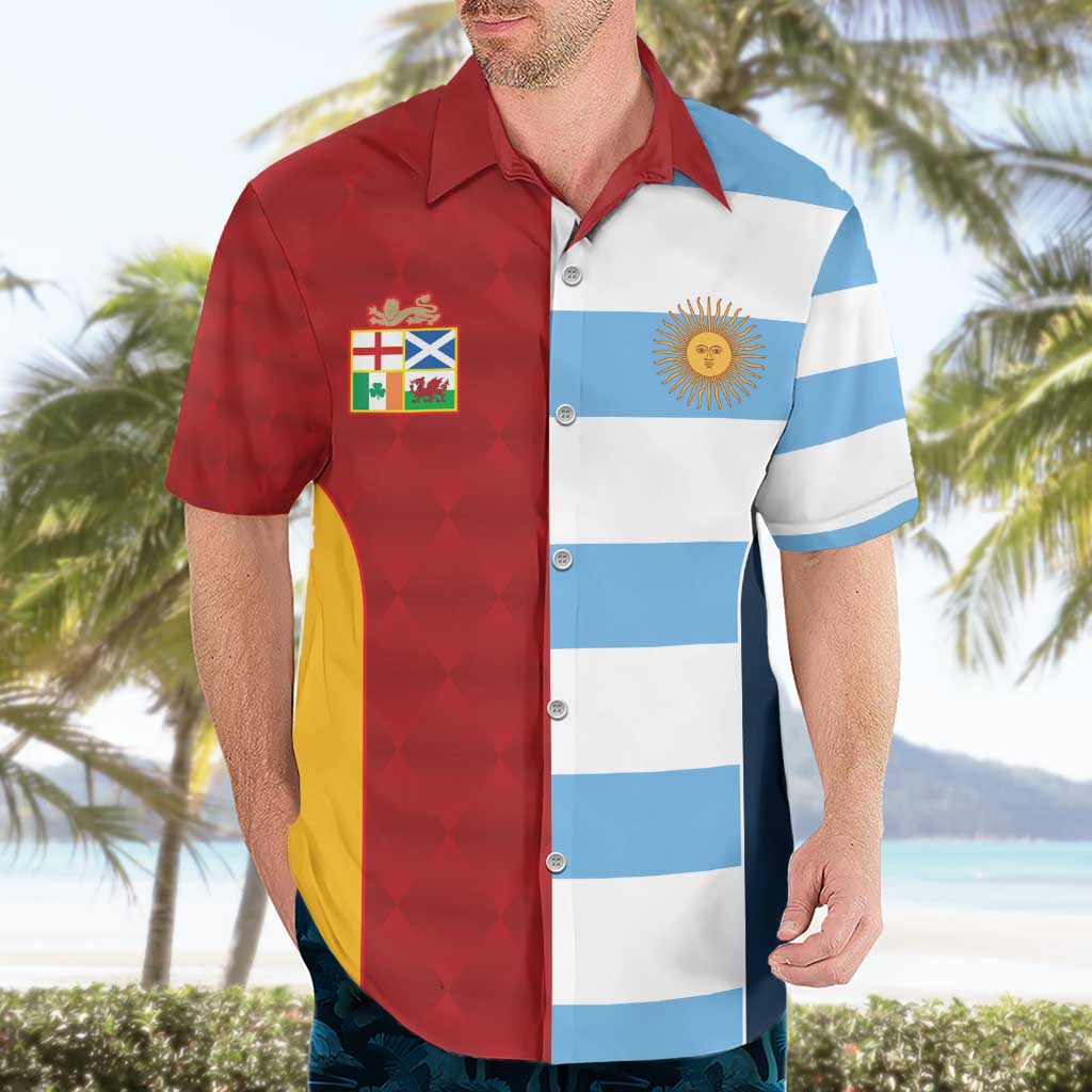 Custom British Lions-Argentina Hawaiian Shirt Sporty Style