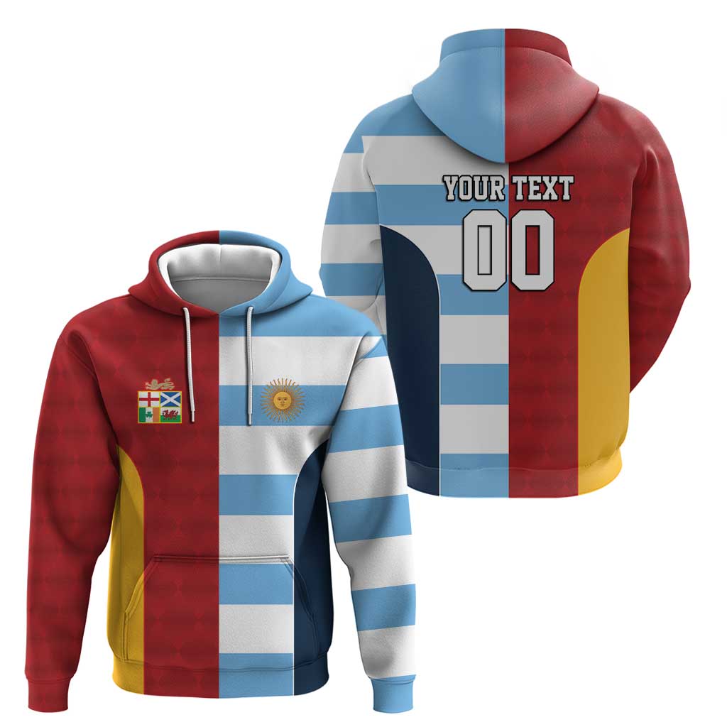 Custom British Lions-Argentina Hoodie Sporty Style