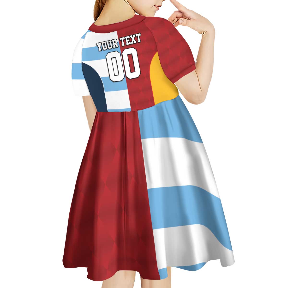 Custom British Lions-Argentina Kid Short Sleeve Dress Sporty Style