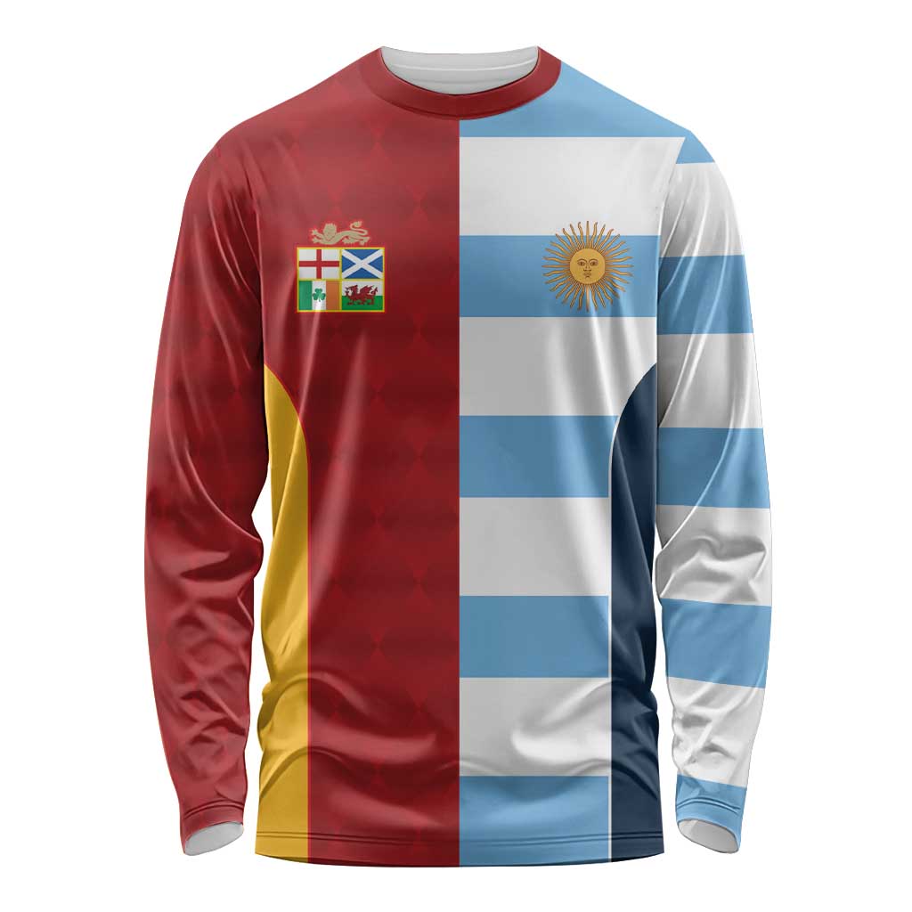 Custom British Lions-Argentina Long Sleeve Shirt Sporty Style