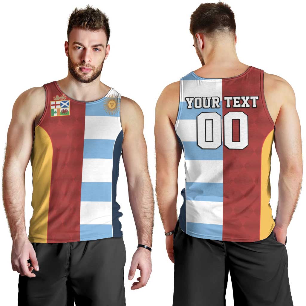 Custom British Lions-Argentina Men Tank Top Sporty Style