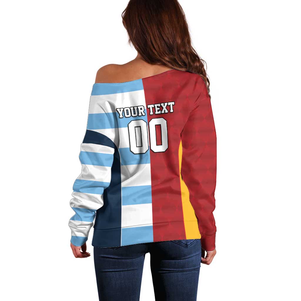 Custom British Lions-Argentina Off Shoulder Sweater Sporty Style