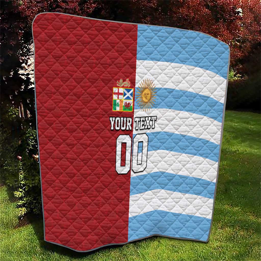 Custom British Lions-Argentina Quilt Sporty Style