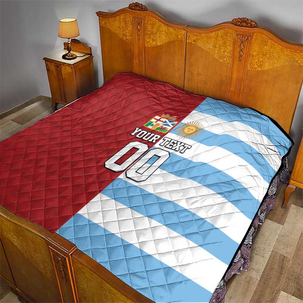 Custom British Lions-Argentina Quilt Sporty Style