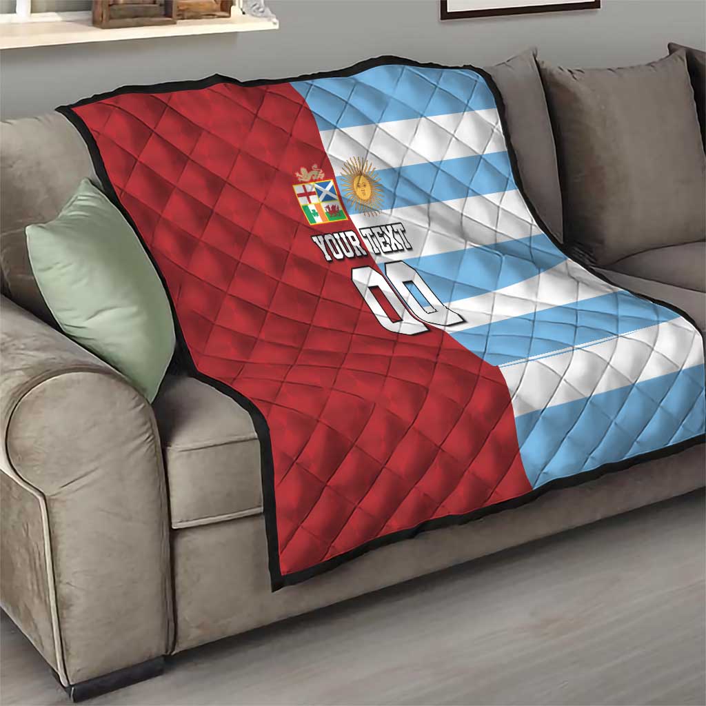 Custom British Lions-Argentina Quilt Sporty Style