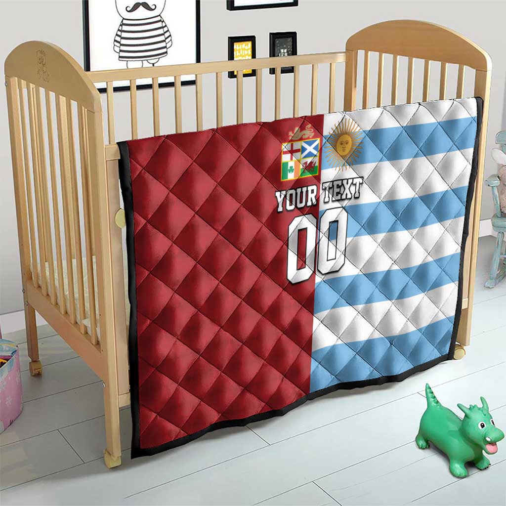 Custom British Lions-Argentina Quilt Sporty Style
