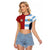 Custom British Lions-Argentina Raglan Cropped T Shirt Sporty Style